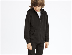 Name It black hooded zip cardigan